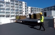 Nordic Green Roof® maksaruohomatot on nostettu katolle lavoilla. Eg-Trading Oy.